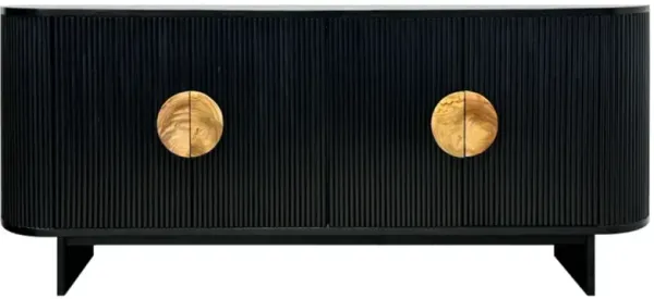Crestview Collection Paloma Black Sideboard