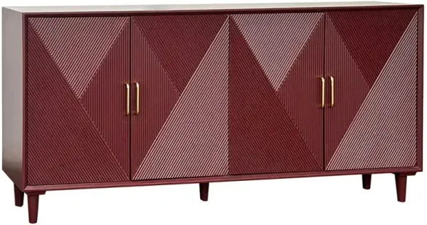 Crestview Collection Arvada Merlot Sideboard 