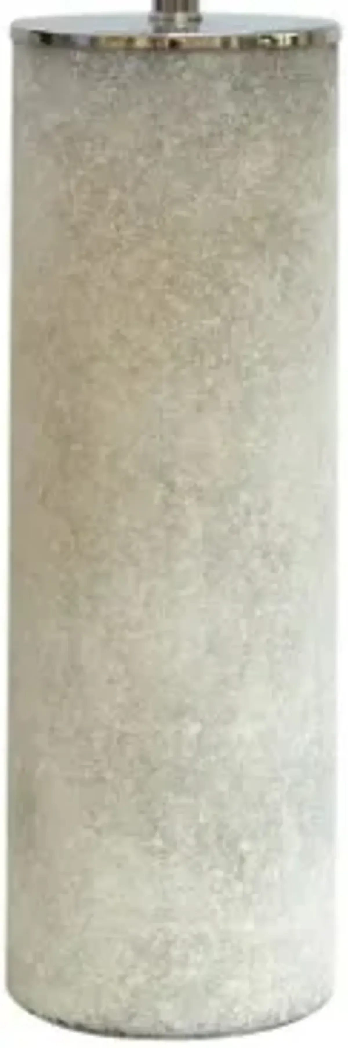 Crestview Collection Frost Nickel/Off-White/White Table Lamp