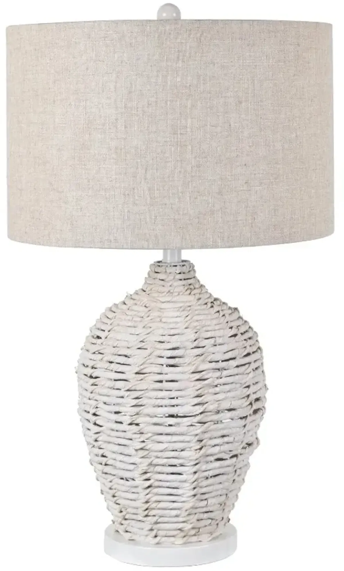 Crestview Collection Cala Saona White Table Lamp