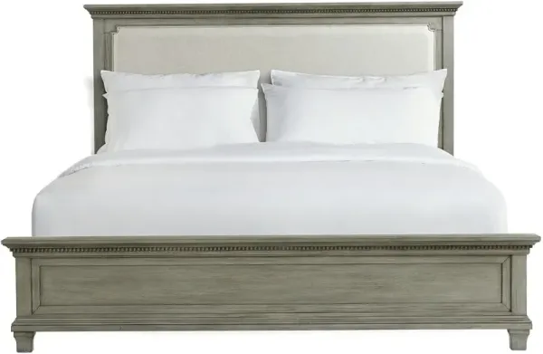 Elements International Crawford Bedroom Gray Queen Bed
