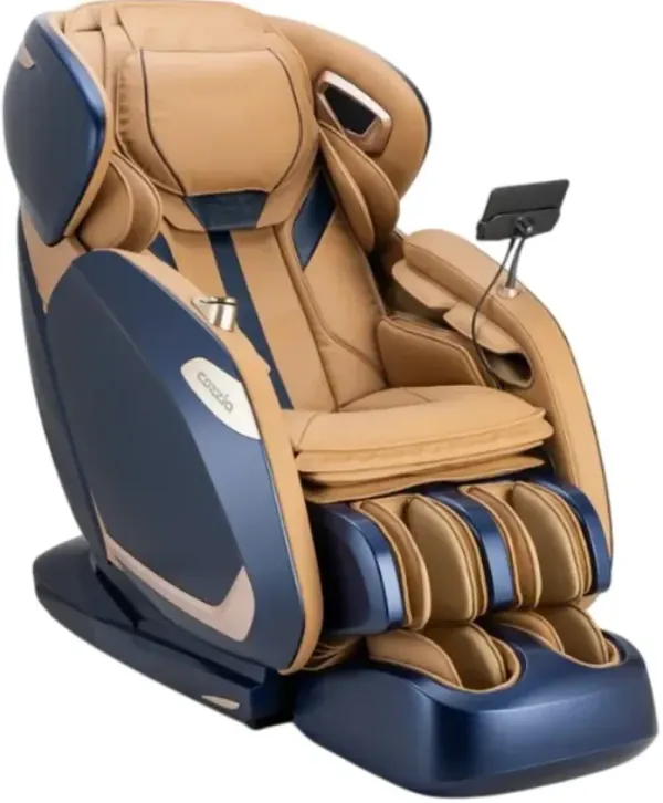CozziaÂ® Zen Duo Champagne/Navy Massage Chair