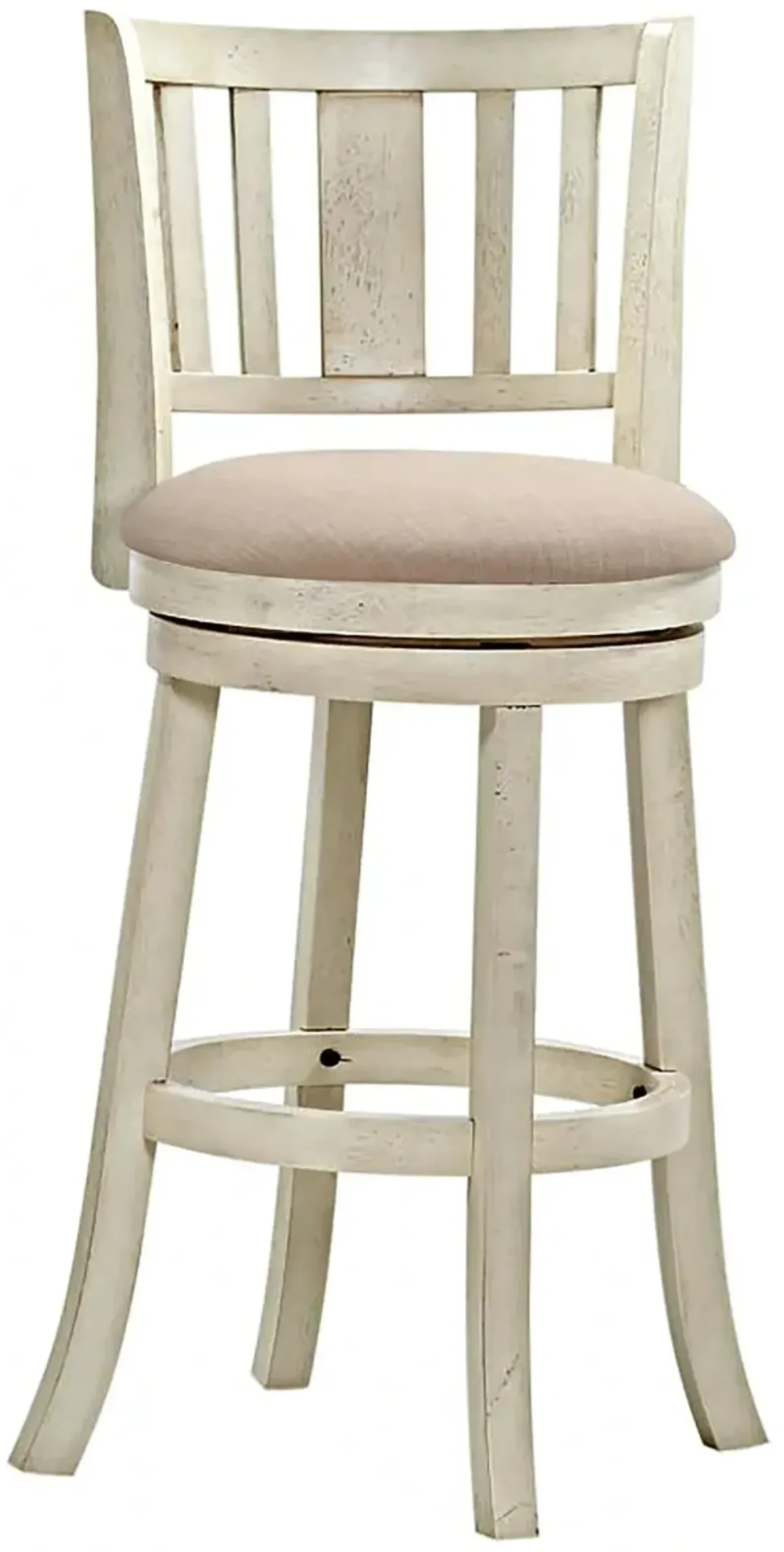 Avalon Furniture Antique White 29" Swivel Bar Stool