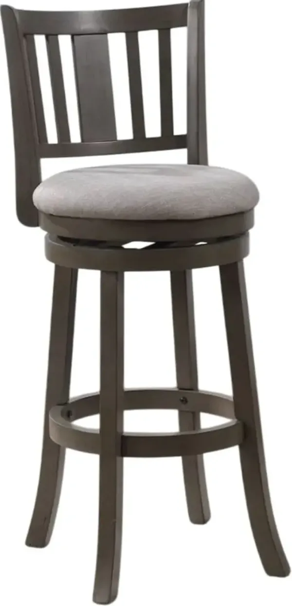 Avalon Furniture Antique Gray 29" Swivel Bar Stool