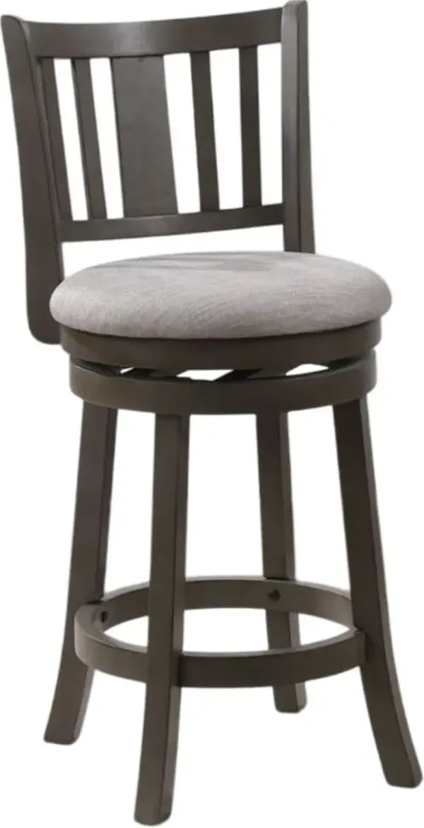 Avalon Furniture Antique Gray 24" Swivel Counter Stool