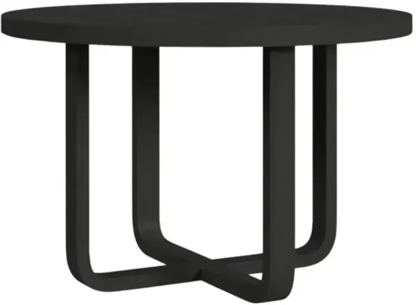 Elements International Ridgemont Black Dining Table