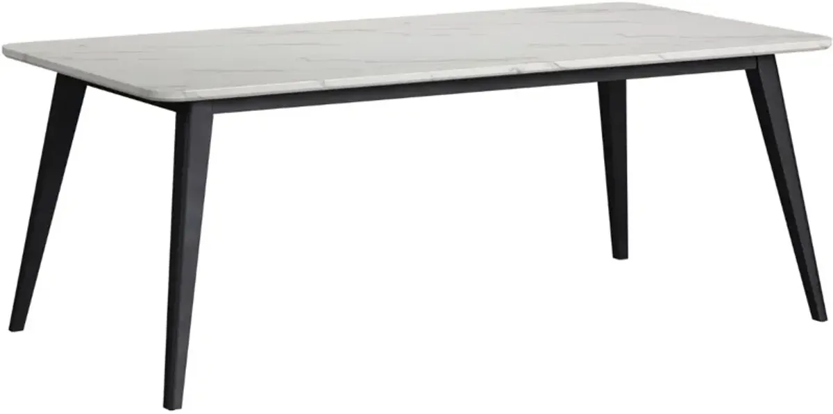 Elements International Marlene 7-Piece Black/Gray/White Dining Set