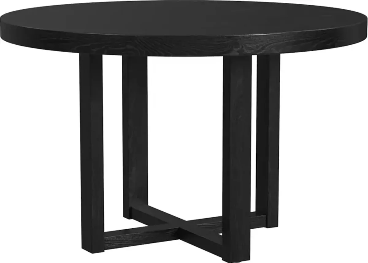 Elements International Bahama 5-Piece Black/White Dining Set