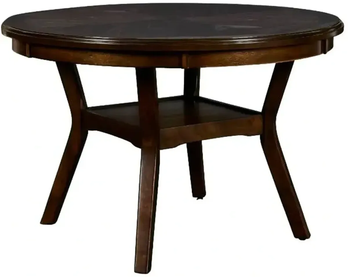 New ClassicÂ® Home Furnishings Gia 5-Piece Cherry/Light Brown Dining Table Set