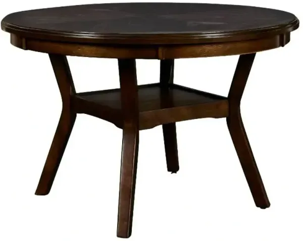 New ClassicÂ® Home Furnishings Gia 5-Piece Cherry/Light Brown Dining Table Set