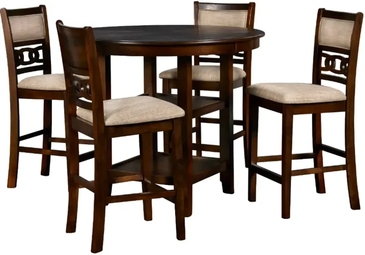 New ClassicÂ® Home Furnishings Gia 5-Piece Cherry Counter Height Table Set