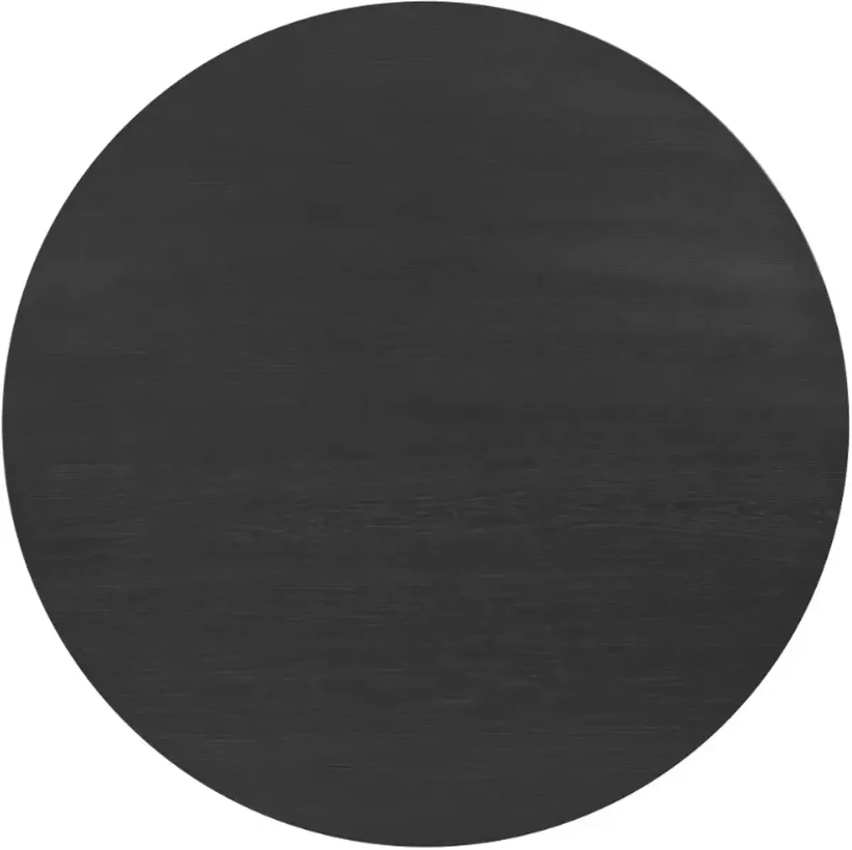 Elements International Portland Black Round Dining Table