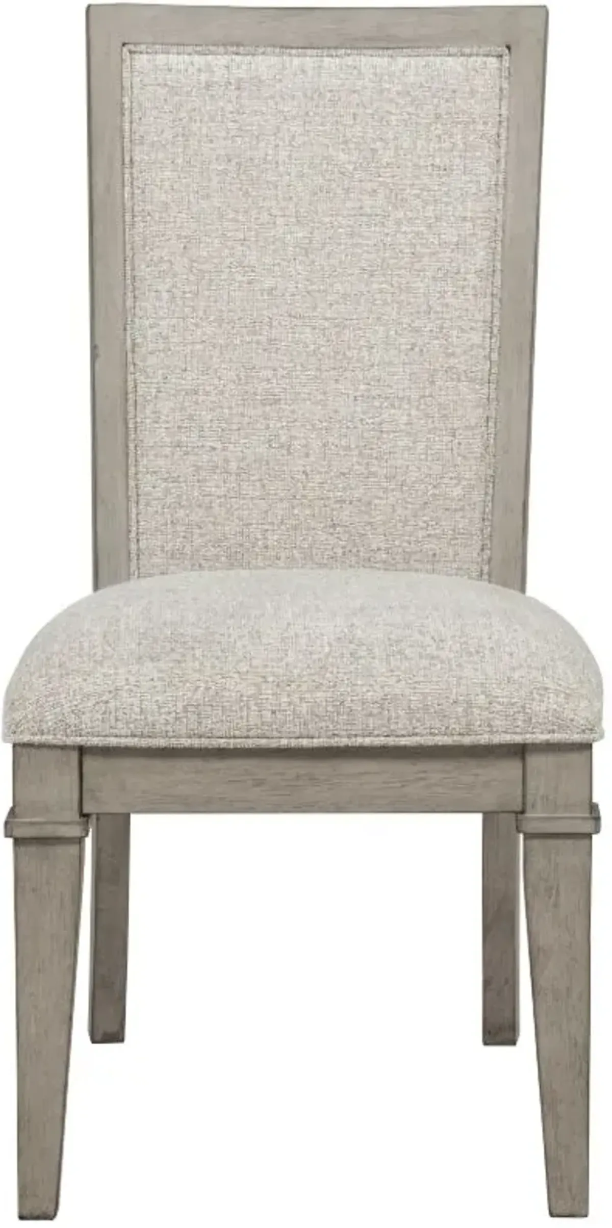New ClassicÂ® Home Furnishings Mariana Gray/Vintage Creme Upholstered Side Chair