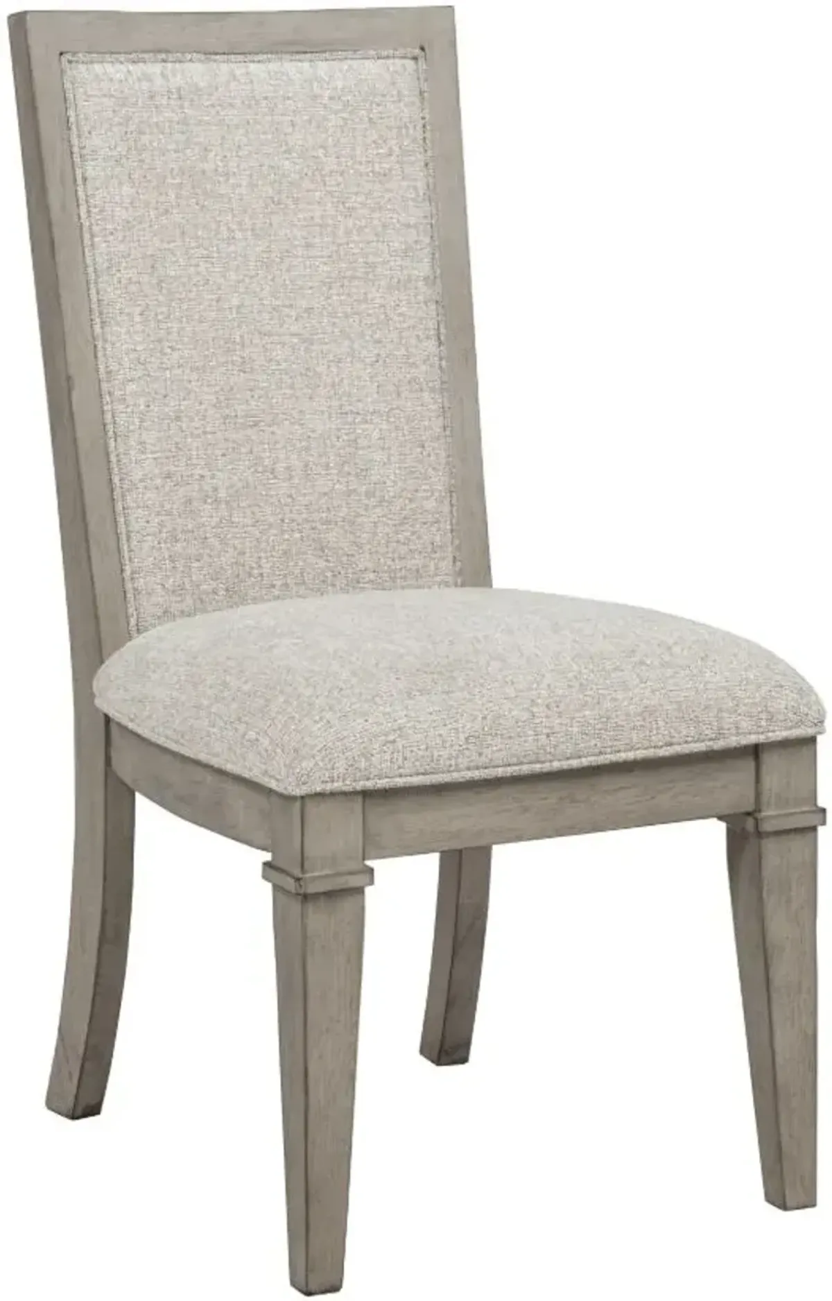 New ClassicÂ® Home Furnishings Mariana Gray/Vintage Creme Upholstered Side Chair