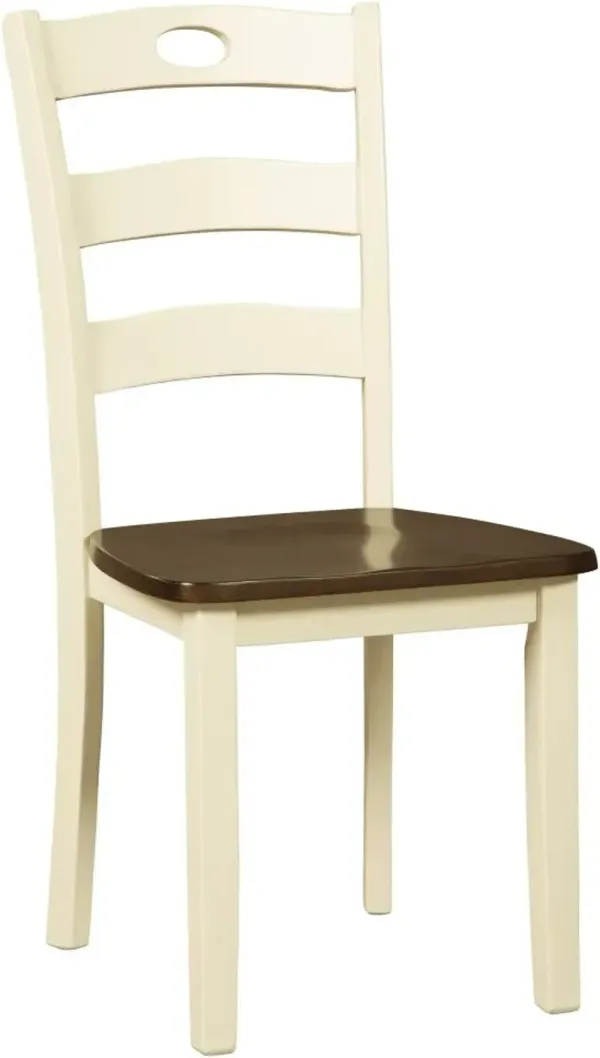 Signature Design by AshleyÂ® Woodanville Brown/Cream Dining Side Chair