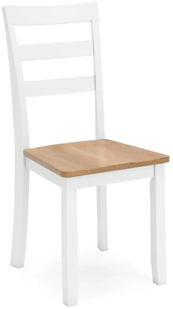 Signature Design by AshleyÂ® Gesthaven Natural/White Dining Side Chair