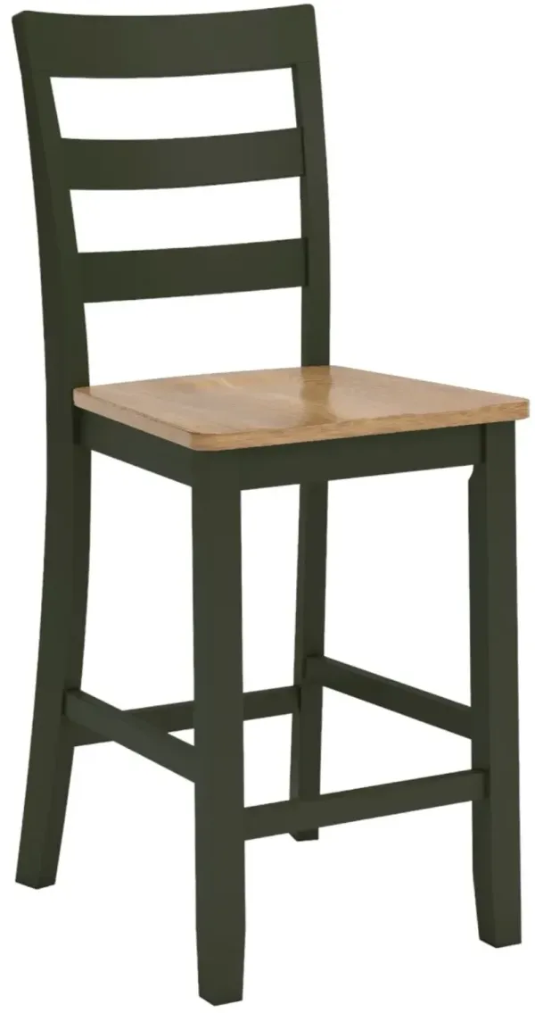 Signature Design by AshleyÂ® Gesthaven Green/Natural Counter Stool