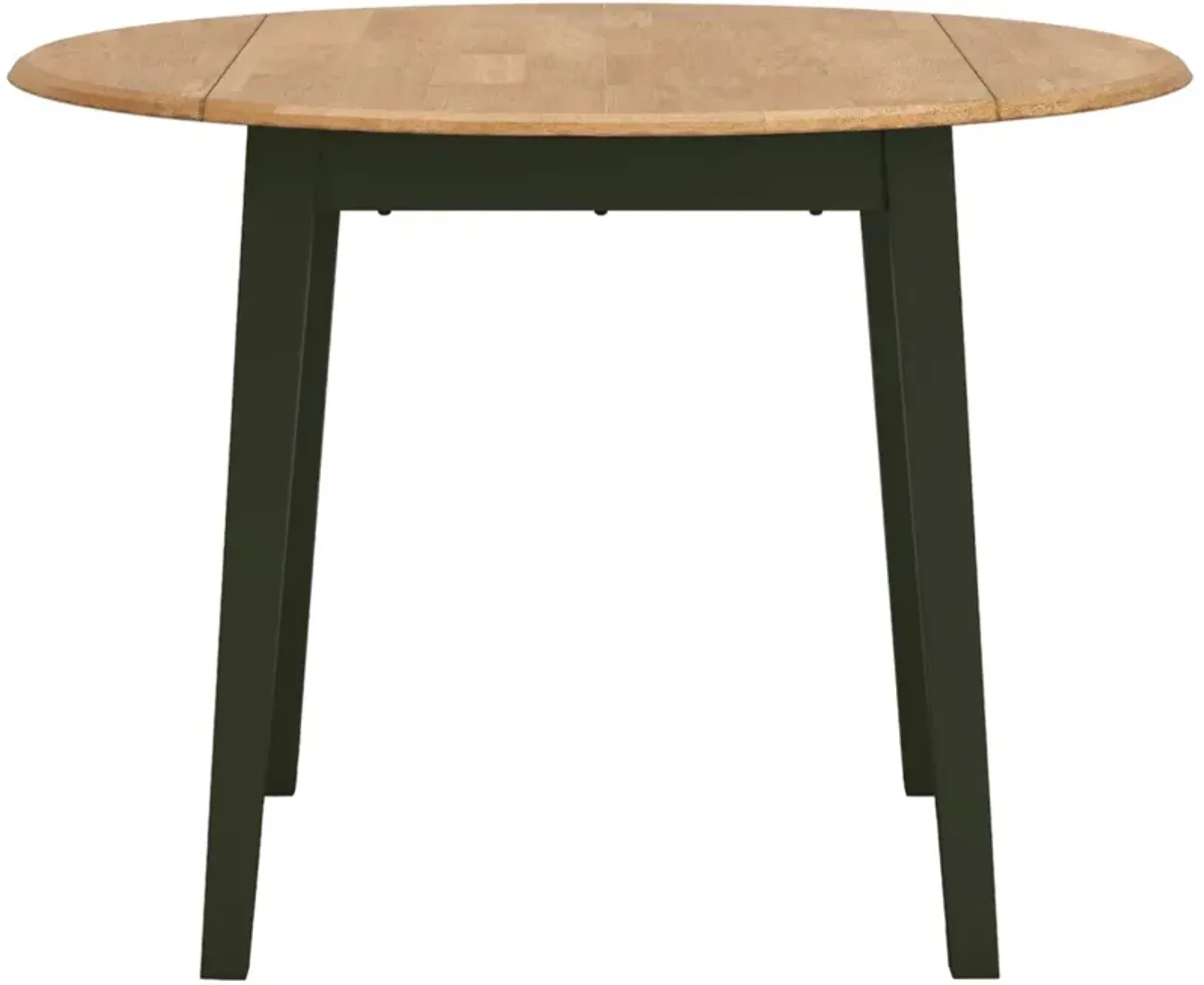 Signature Design by AshleyÂ® Gesthaven Natural Dining Table with Green Base