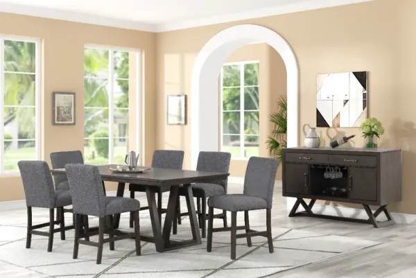 New ClassicÂ® Home Furnishings High Line 7-Piece Coffee/Gray Dining Table Set