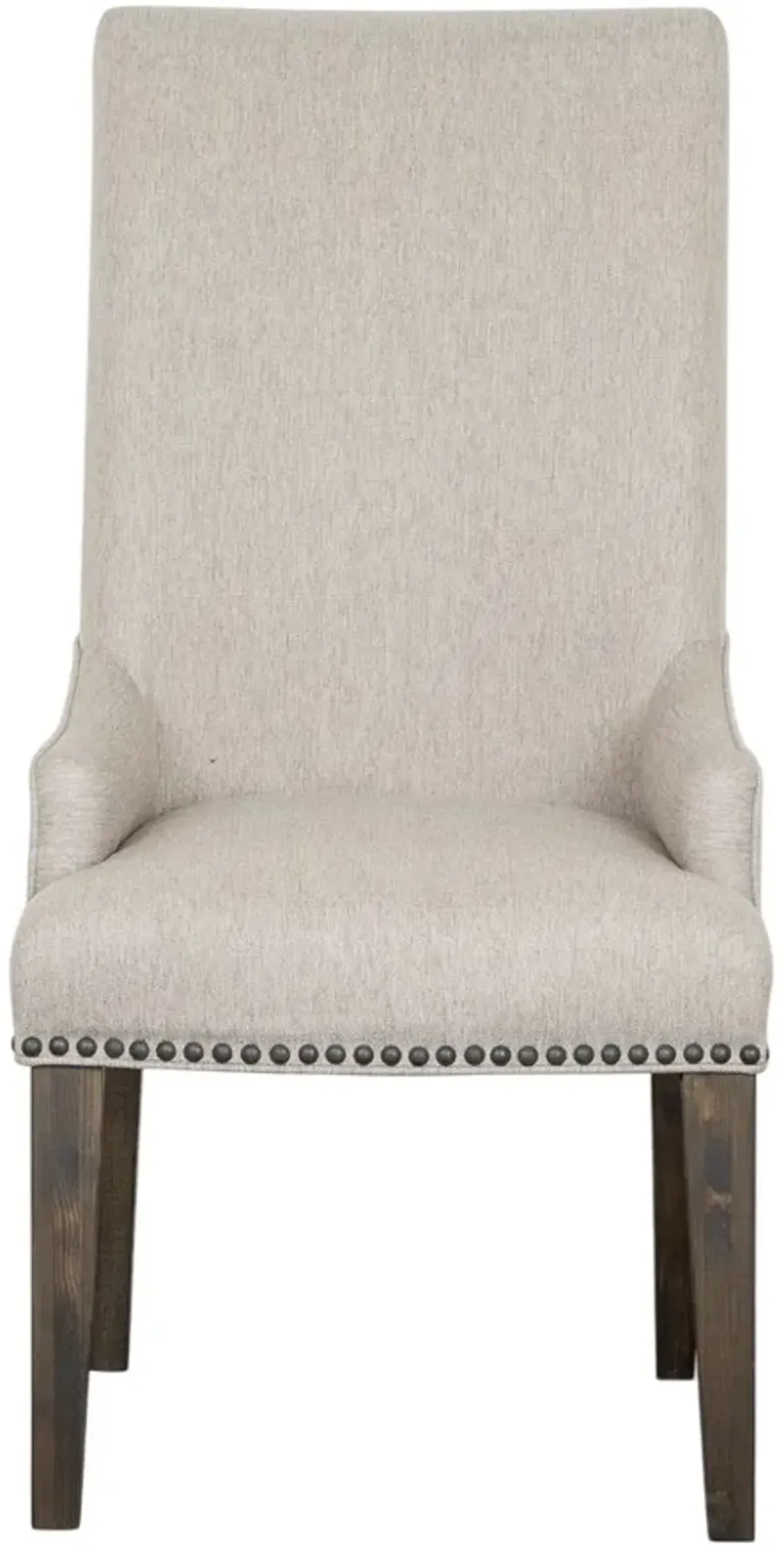 MagnussenÂ® Home Sloan Peppercorn Upholstered Host Side Chair