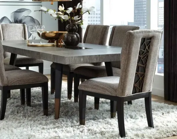 MagnussenÂ® Home Ryker 5-Piece Nocturn Black/Coventry Grey Dining Set