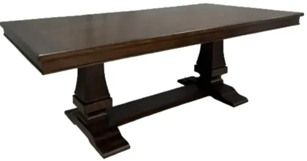Elements International Philippe Cherry Dining Table with 19" Leaf
