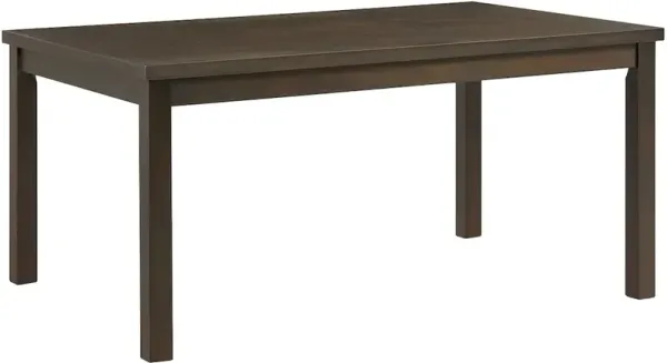 Elements International Alvin 7-Piece Espresso/White Gray Dining Table Set