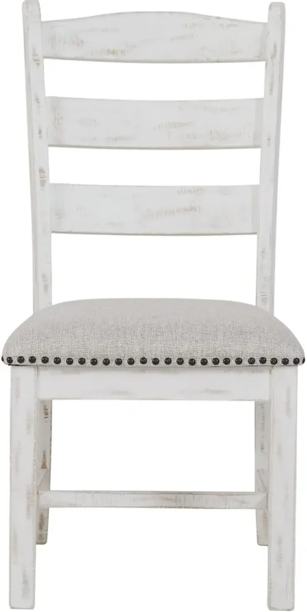 Signature Design by AshleyÂ® Valebeck Beige/Distressed Vintage White Upholstered Dining Side Chair