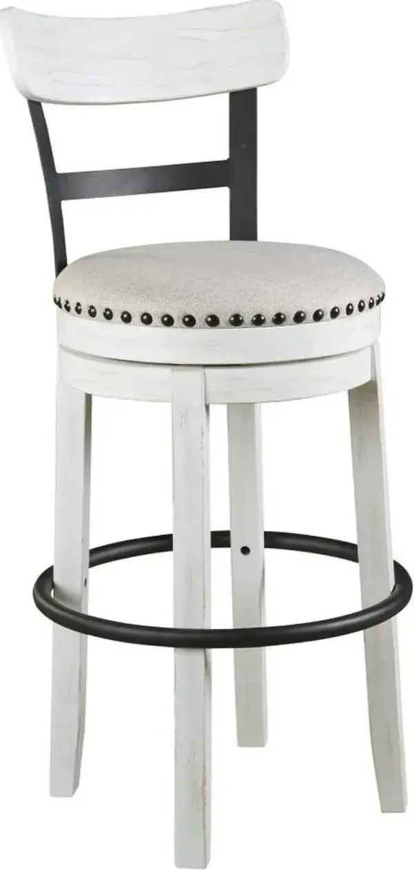 Signature Design by AshleyÂ® Valebeck White Tall Swivel Barstool