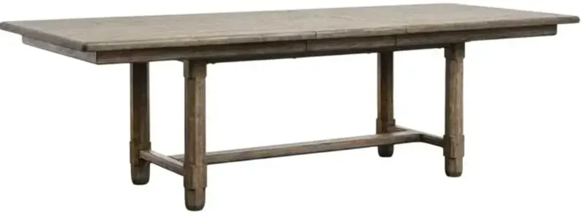 Magnussen HomeÂ® Claremont 7-Piece Smokey Taupe Armless Dining Table Set