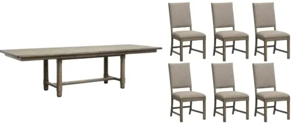 Magnussen HomeÂ® Claremont 7-Piece Gray/Smokey Taupe Dining Set