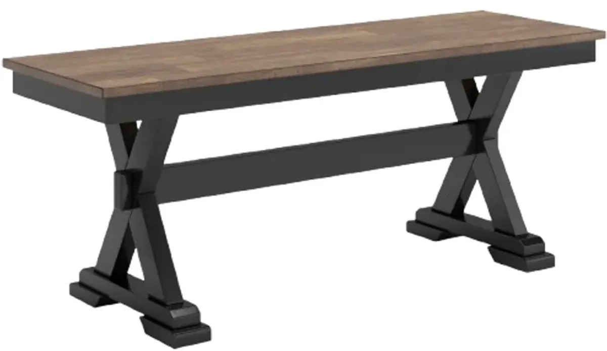 Signature Design by AshleyÂ® Wildenauer Black/Brown Dining Bench