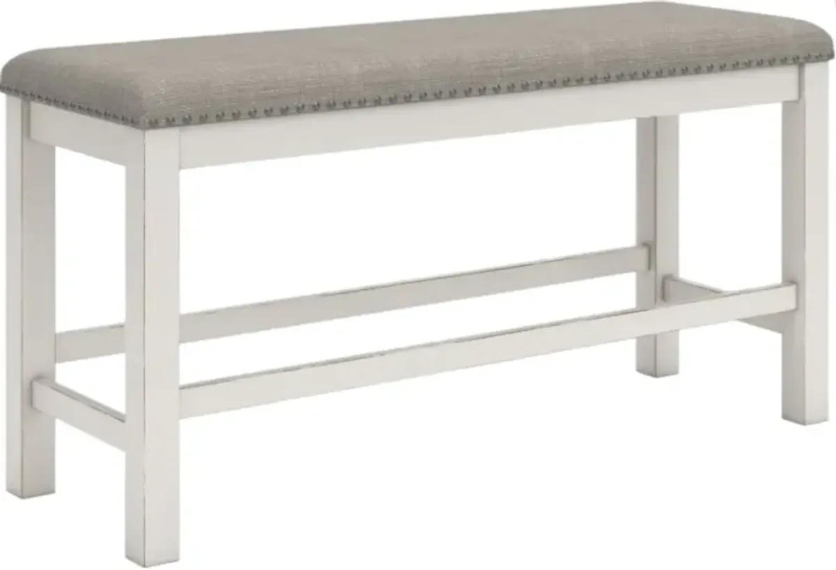Signature Design by AshleyÂ® Robbinsdale Antique White/Light Gray Dining Bench