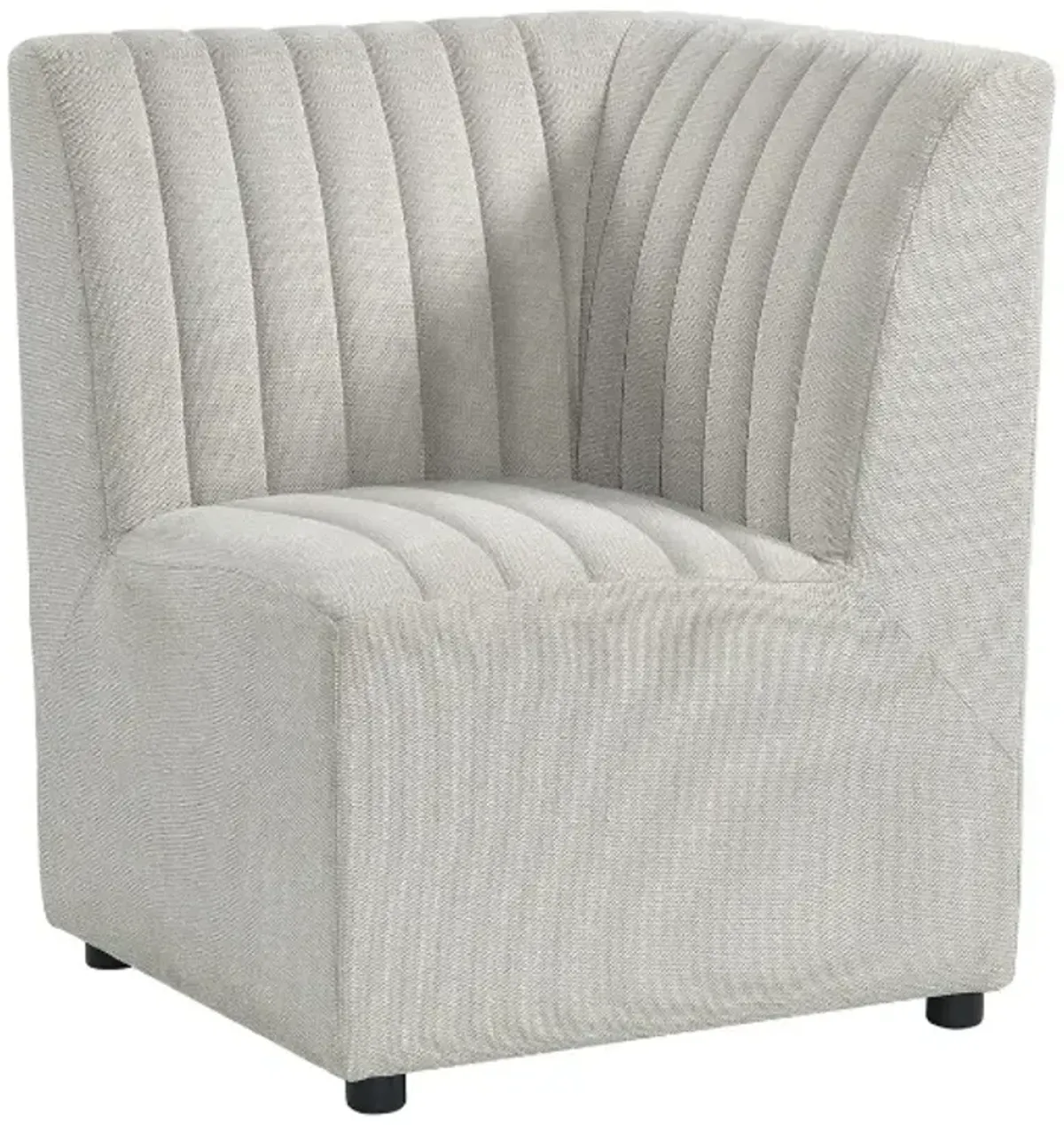 Elements International Jemma Beige Corner Dining Chair