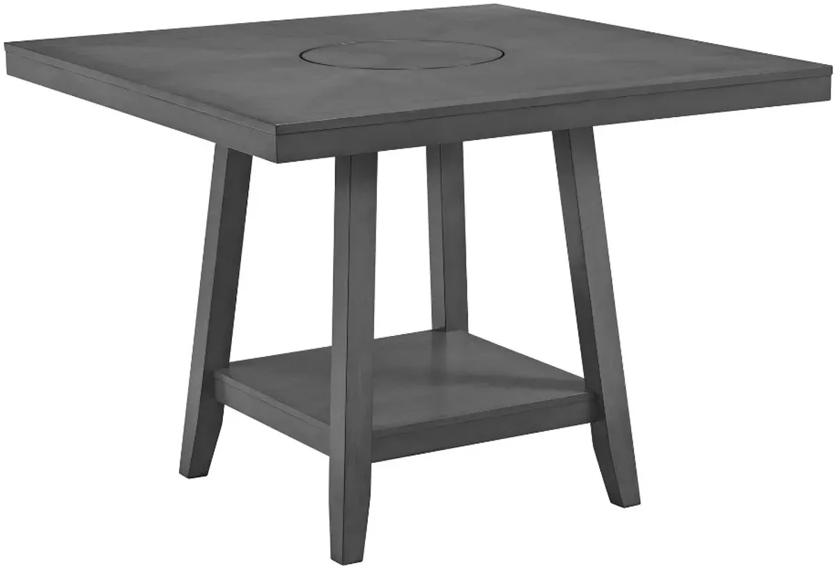 Elements International Seneca 5-Piece Grey Counter Height Dining Set