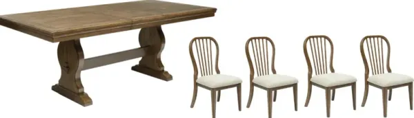 BenchcraftÂ® Sturlayne 5-Piece Brown Dining Table Set