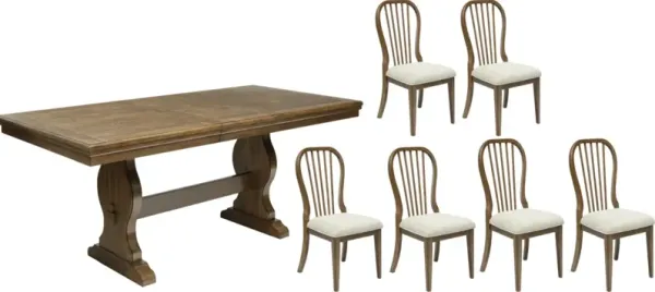 BenchcraftÂ® Sturlayne 7-Piece Brown Dining Table Set