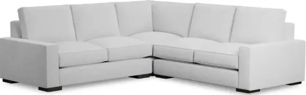 Kevin Charles Fine UpholsteryÂ® Edgewater 3-Piece Suave White Sectional