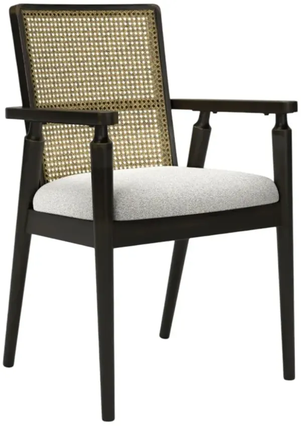 Signature Design by AshleyÂ® Galliden Black Upholstered Dining Arm Chair