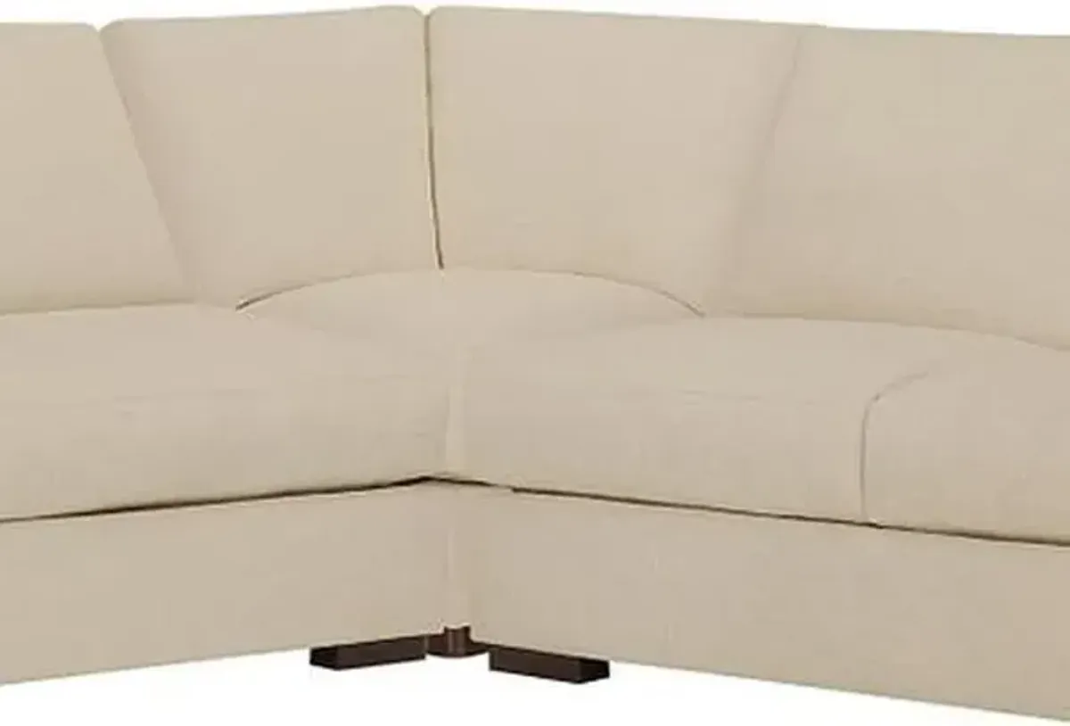 Kevin CharlesÂ® Veronica 3 Piece Sugarshack Khaki Sectional