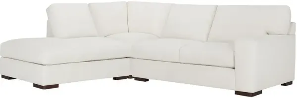 Kevin Charles Fine UpholsteryÂ® Veronica 3 Piece Sugarshack Glacier Chaise Sectional