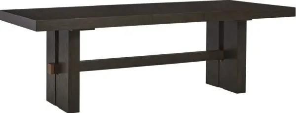Signature Design by AshleyÂ® Burkhaus 7-Piece Dark Brown Dining Set