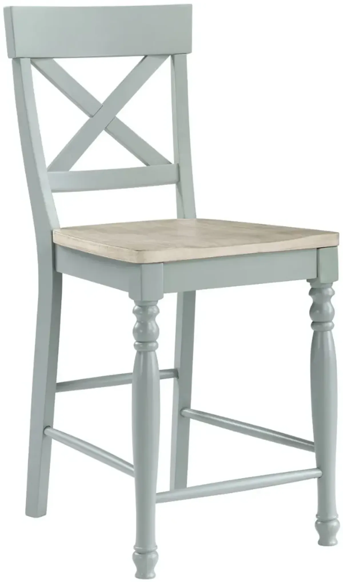 Steve Silver Co. Darcy Mint Green/Natural Counter Stool