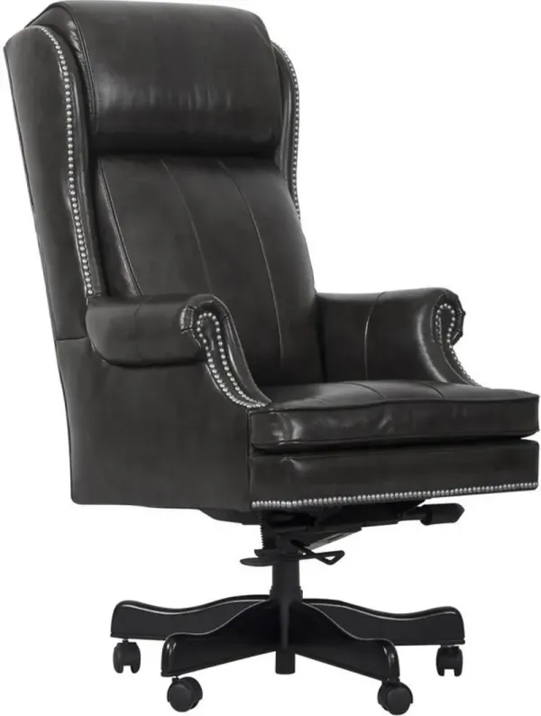 Parker HouseÂ® Pacific Gray Leather Desk Chair