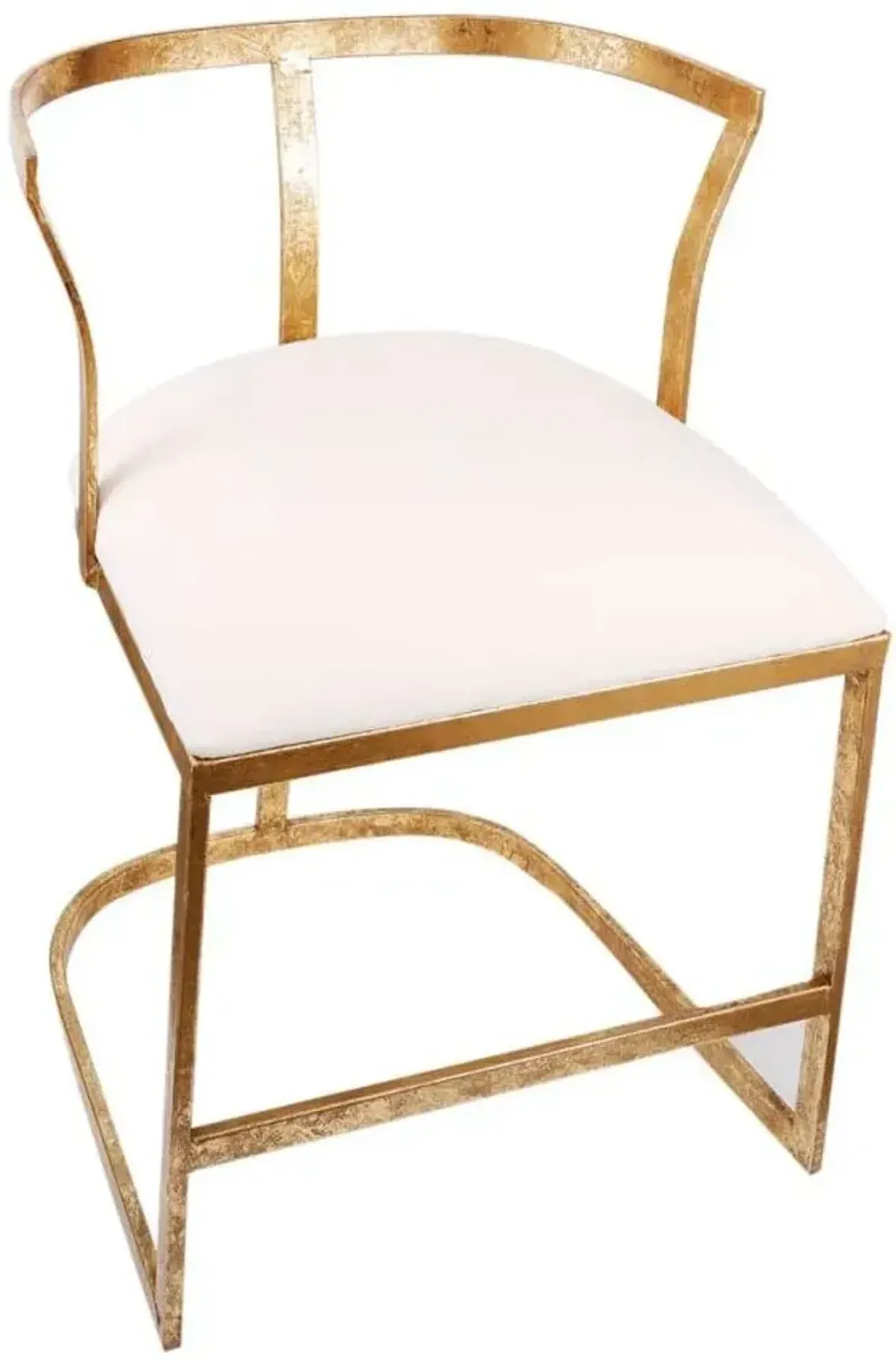 A & B Home Cavendish Gold/White Accent Chair