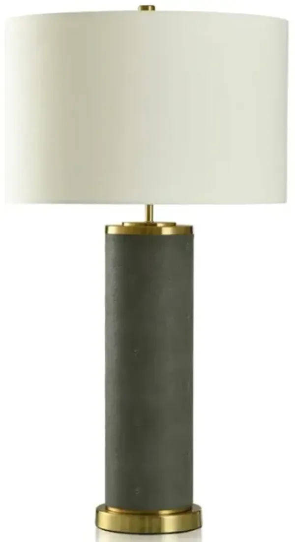 Stylecraft Dann Foley Lifestyle Graphite Shagreen/Polished Brass Accent Table Lamp