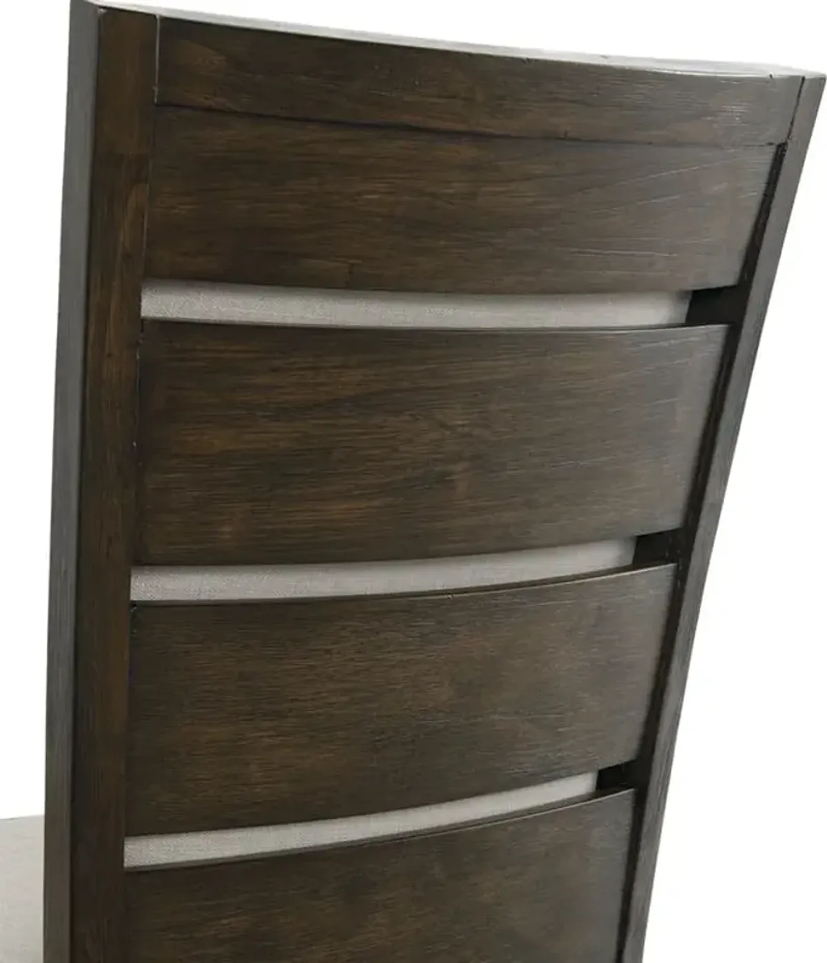 Elements International Grady Walnut Slat Back Dining Side Chair