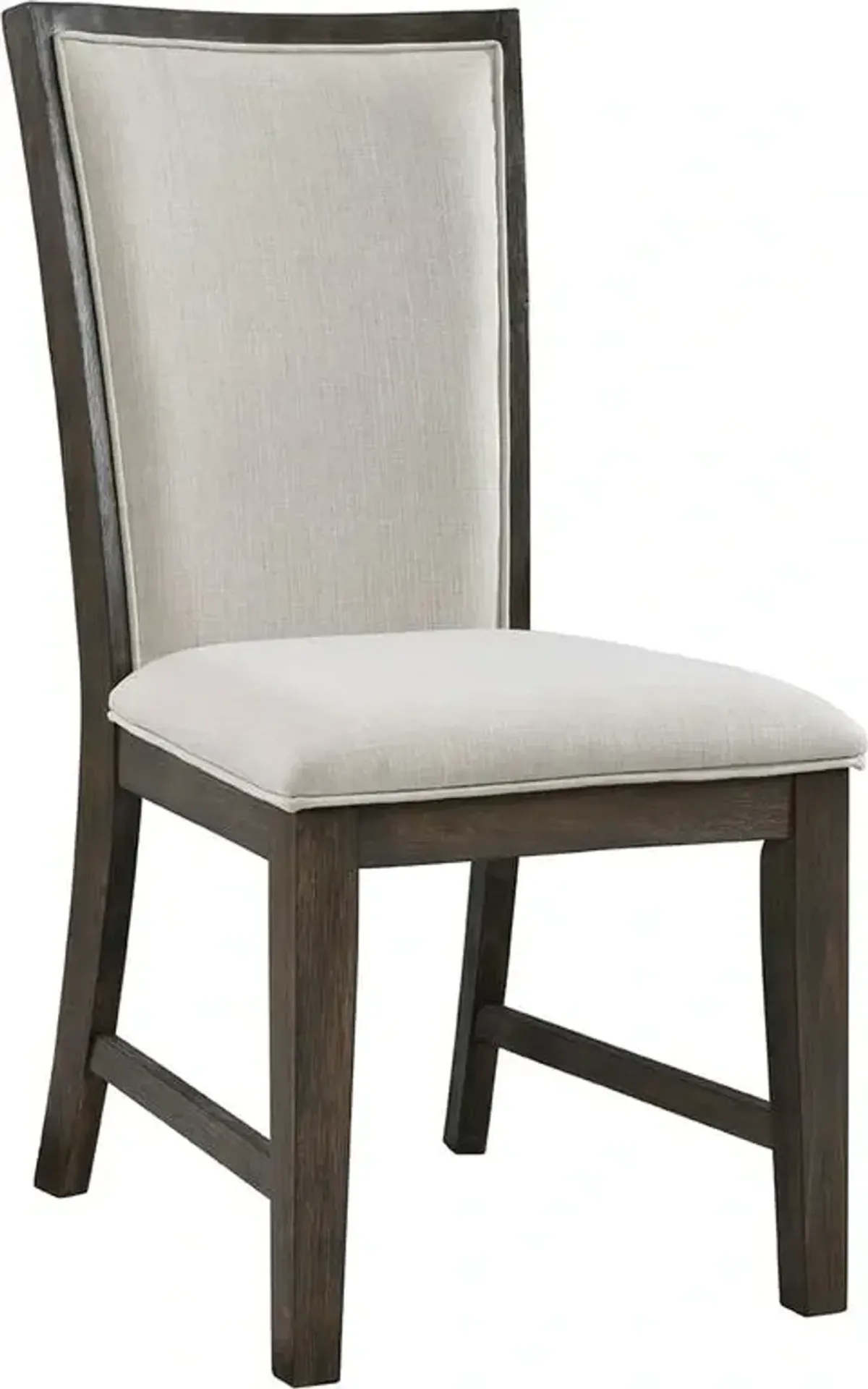 Elements International Grady Walnut Slat Back Dining Side Chair