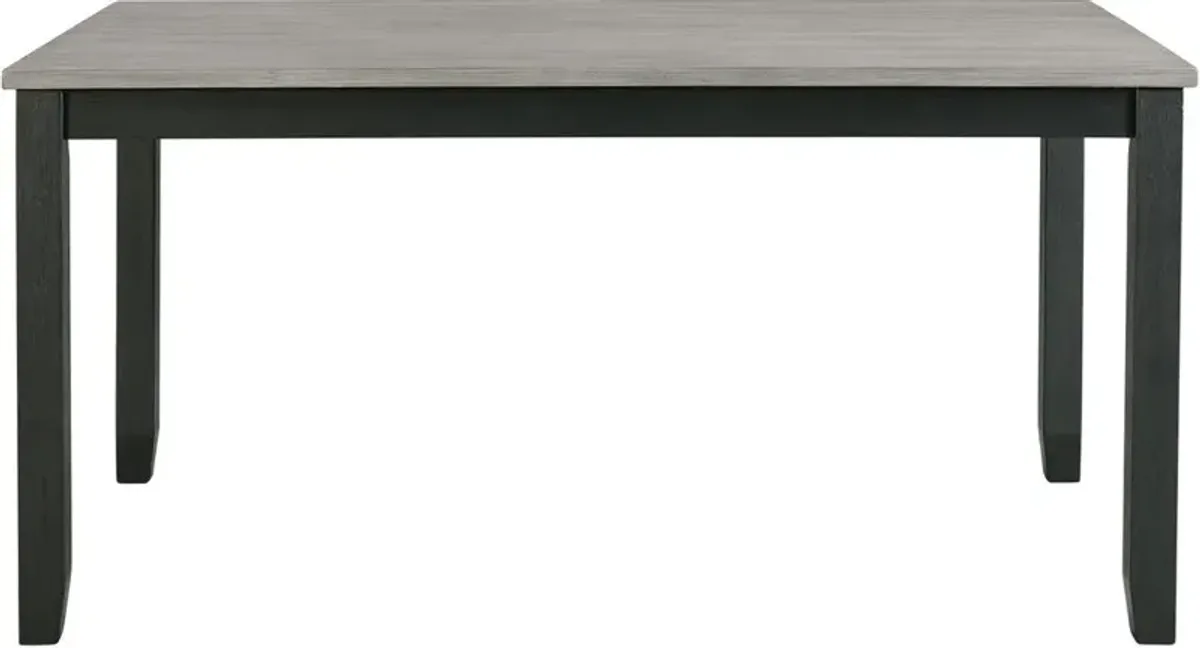 Elements International Martin 6-Piece Black/Gray Dining Set