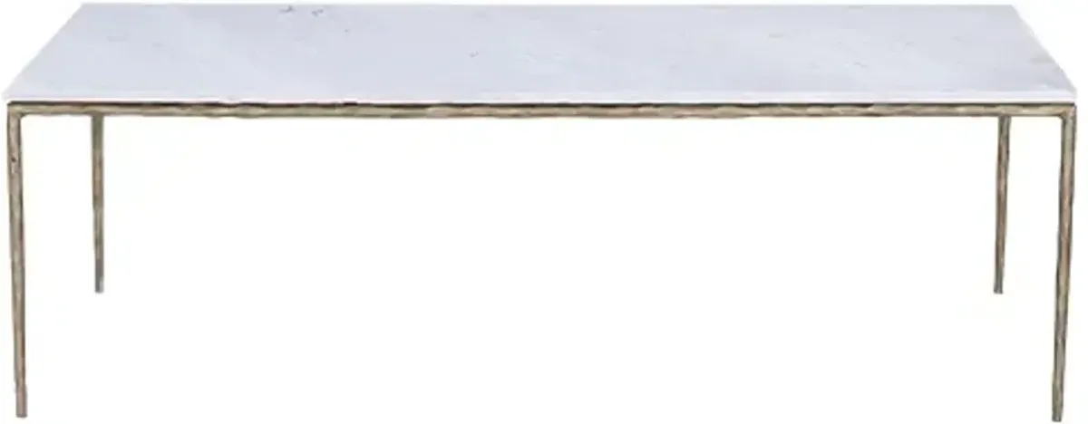 Dovetail Furniture Salas White Coffee Table